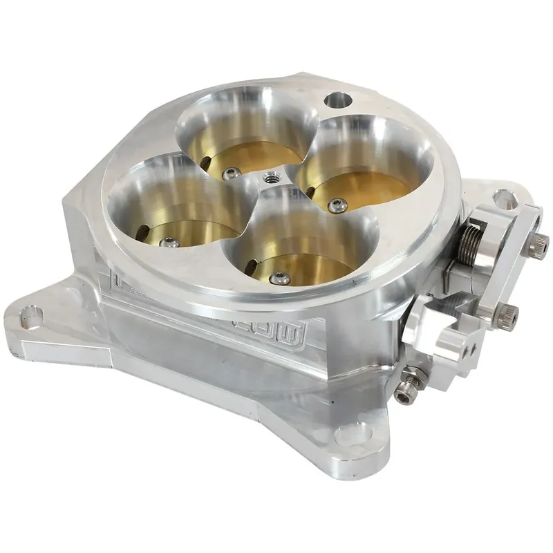Flash Sale Aeroflow Billet Aluminium 4 Barrel Throttle Body 1375CFM to suit 4150/4500 - Blk