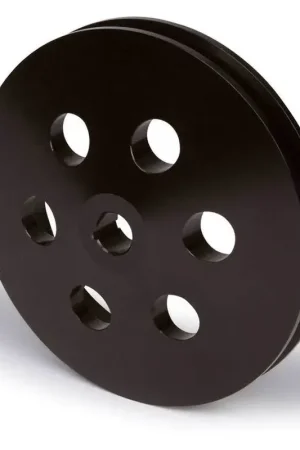Proflow Pulley V-Belt Power Steering Early GM Single Groove 5.800in Diameter Suit 5/8 Keyed Shaft Black Aluminium Seasonal Sale