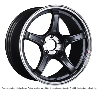 SSR GTX03 18x9.5 5x100 38mm Offset Black Graphite Wheel - XC18950+3805CGM Last Chance
