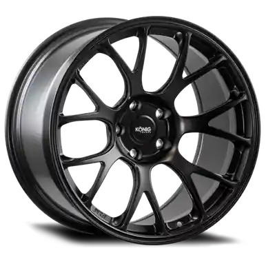 New Release Konig Forged F1M 18X11 5X120 ET44 Satin Black Knurled Bead - F1M1852044B