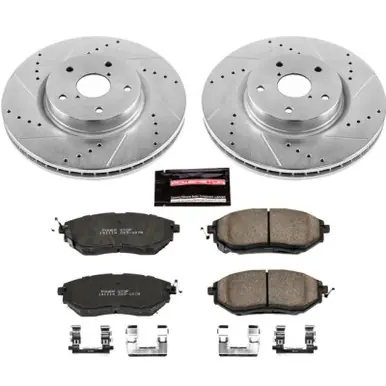 Worldwide Shipping Power Stop 06-07 Subaru B9 Tribeca Front Z23 Evolution Sport Brake Kit - K4603