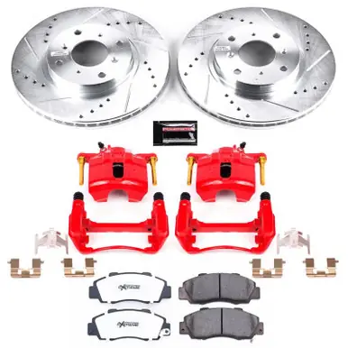 Don’t Miss Out Power Stop 93-96 Honda Prelude Front Z26 Street Warrior Brake Kit w/Calipers - KC1037-26