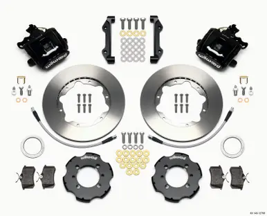 Wilwood Combination Parking Brake Rear Kit 11.00in 2012 Fiat 500 w/ Lines - 140-12768 Best Seller