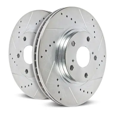 Direct From Factory Power Stop 12-21 Nissan NV3500 Front Right Evolution Drilled & Slotted Rotor - JBR1573XR