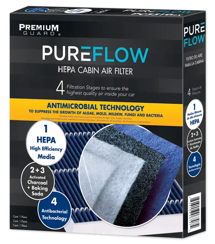 PUREFLOW 2010 Roadtrek RS Adventurous Cabin Air Filter with HEPA and Antibacterial Technology, PC9366HX Luxury