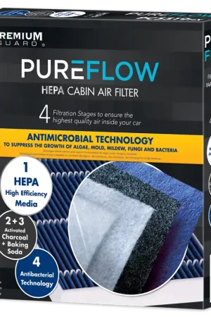 Editor’s Pick PUREFLOW 2023 Thor Motor Coach Magnitude Cabin Air Filter with HEPA and Antibacterial Technology, PC8214HX