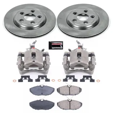Authentic Power Stop 2005 Jaguar Vanden Plas Rear Autospecialty Brake Kit w/Calipers - KCOE1361