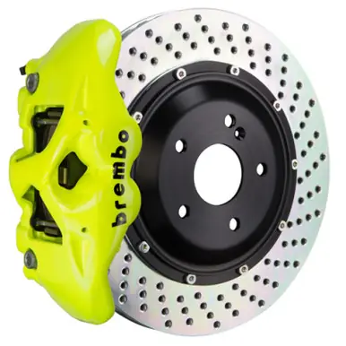 Brembo 15-18 M3 Excl CC Brake Fr GT BBK 6Pis Cast 365x34 2pc Rotor Drilled-Yellow - 1N1.8515A5 Wholesale