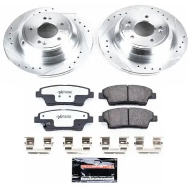 Authentic Power Stop 17-18 Genesis G80 Rear Z26 Street Warrior Brake Kit - K5848-26