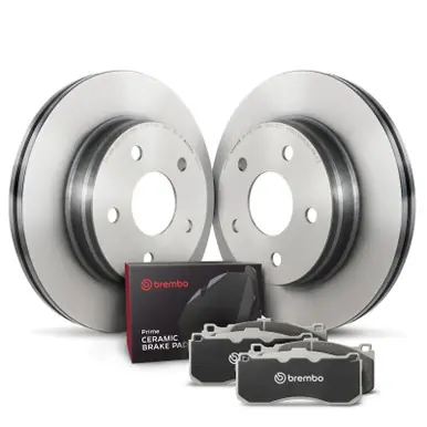 Discount Brembo OE 00-06 Audi TT/TT Quattro/02-06 Volkswagen Golf/02-05 Jetta Front Disc Brake Kit - KT00A03
